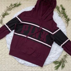 PINK Victoria’s Secret Plum Logo Sweatshirt Hoodie